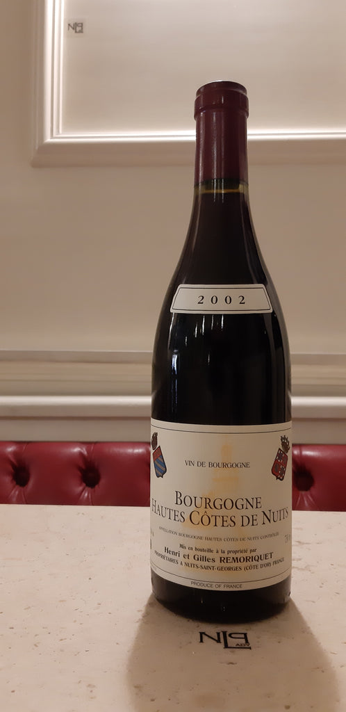 Bourgogne Hautes Côtes de Nuits rouge 2002 | Domaine Remoriquet