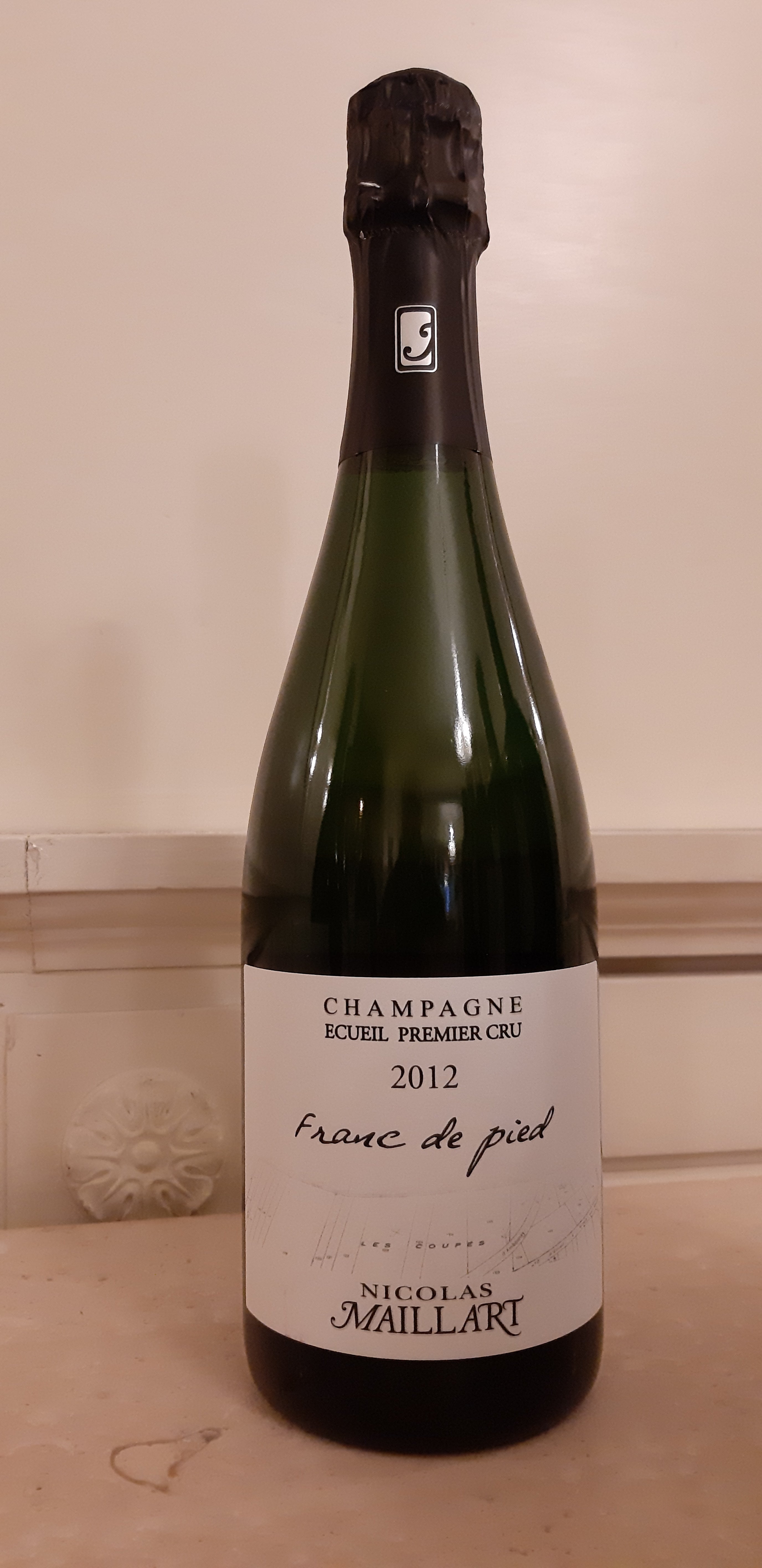 Champagne Extra Brut " Franc de pied " 2012 | Nicolas Maillart