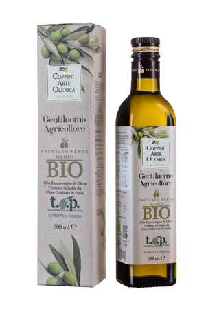 Olio Extravergine “ Gentiluomo Agricoltore - BIO ” Linea TOP - Lt 0,500