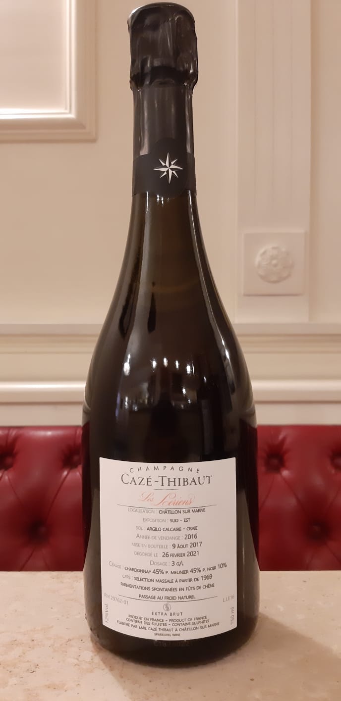 Champagne Extra Brut Les Leriens 2016 | Cazé-Thibaut