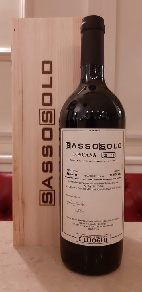Cabernet Sauvignon  Toscana Igt " Sassosolo " 2018 | I Luoghi (Cassetta Legno)