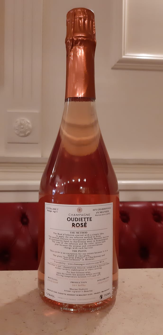 Champagne Rosé Extra Brut Rosé d'Infusion | Oudiette