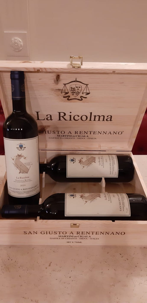 No. 3 Bottiglie ' La Ricolma ' 2019 | San Giusto a Rentennano (Cassetta legno)