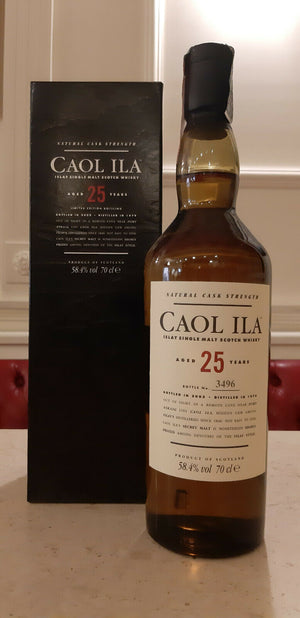 CAOL ILA AGED 25 YEARS Bottle No. 3496