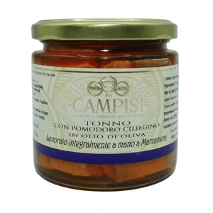 Tonno con pomodoro ciliegino in olio d'oliva 220 g | Campisi